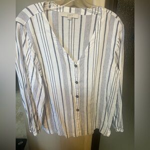 Loft button down top